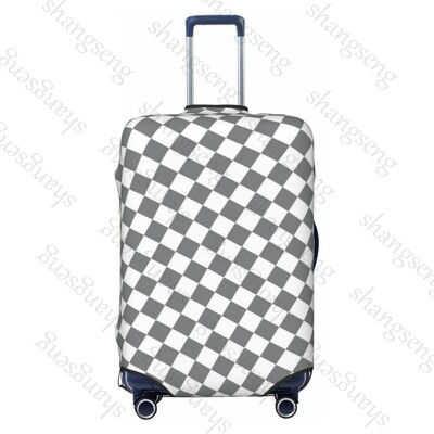 Tablă de șah Imprimare cu grilă Gros Elastic Husă de protecție pentru bagaje Costum cu fermoar pentru geantă Huse pentru valiză Husă pentru cărucior de călătorie