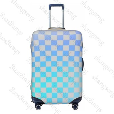 Tablă de șah Imprimare cu grilă Gros Elastic Husă de protecție pentru bagaje Costum cu fermoar pentru geantă Huse pentru valiză Husă pentru cărucior de călătorie