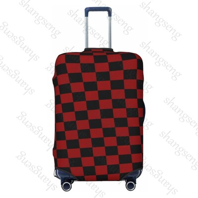 Tablă de șah Imprimare cu grilă Gros Elastic Husă de protecție pentru bagaje Costum cu fermoar pentru geantă Huse pentru valiză Husă pentru cărucior de călătorie