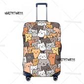 Husă pentru bagaje, pisică, pisică, colorată, personalizată, pentru bagaje, valiză de călătorie, huse de protecție, costum pentru 18-32 inch