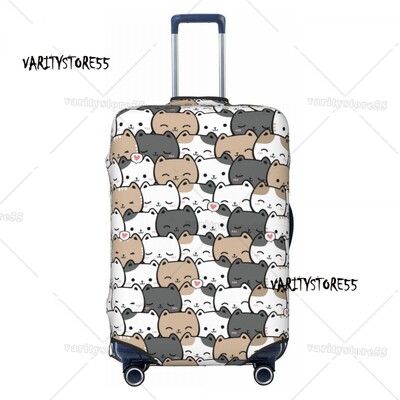 Husă pentru bagaje, pisică, pisică, colorată, personalizată, pentru bagaje, valiză de călătorie, huse de protecție, costum pentru 18-32 inch
