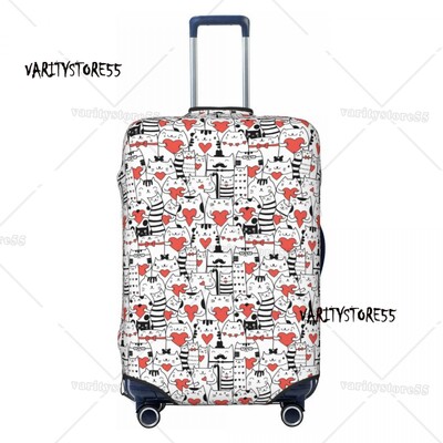 Husă pentru bagaje, pisică, pisică, colorată, personalizată, pentru bagaje, valiză de călătorie, huse de protecție, costum pentru 18-32 inch