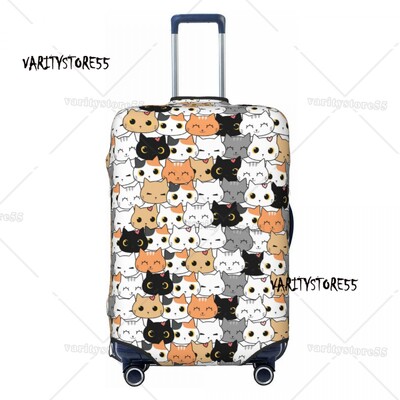 Husă pentru bagaje, pisică, pisică, colorată, personalizată, pentru bagaje, valiză de călătorie, huse de protecție, costum pentru 18-32 inch