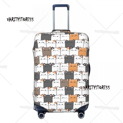 Husă pentru bagaje, pisică, pisică, colorată, personalizată, pentru bagaje, valiză de călătorie, huse de protecție, costum pentru 18-32 inch
