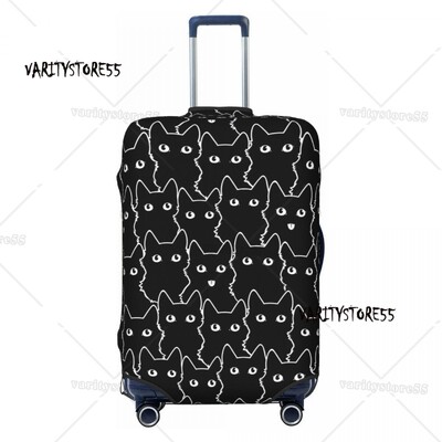 Husă pentru bagaje, pisică, pisică, colorată, personalizată, pentru bagaje, valiză de călătorie, huse de protecție, costum pentru 18-32 inch