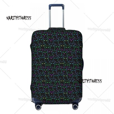 Husă pentru bagaje, pisică, pisică, colorată, personalizată, pentru bagaje, valiză de călătorie, huse de protecție, costum pentru 18-32 inch