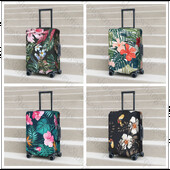 Palmu lapu zieds Biezs elastīgs bagāžas aizsargapvalks rāvējslēdzēja uzvalks somai Čemodāna pārsegi Ratiņu pārsegs ceļojumi