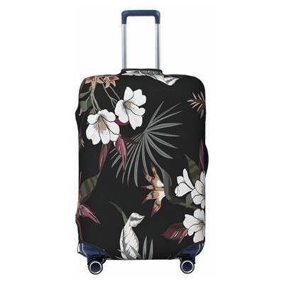 Palmu lapu zieds Biezs elastīgs bagāžas aizsargapvalks rāvējslēdzēja uzvalks somai Čemodāna pārsegi Ratiņu pārsegs ceļojumi