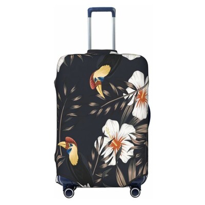 Palmu lapu zieds Biezs elastīgs bagāžas aizsargapvalks rāvējslēdzēja uzvalks somai Čemodāna pārsegi Ratiņu pārsegs ceļojumi