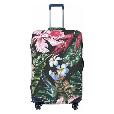 Palmu lapu zieds Biezs elastīgs bagāžas aizsargapvalks rāvējslēdzēja uzvalks somai Čemodāna pārsegi Ratiņu pārsegs ceļojumi