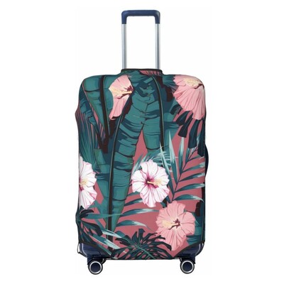 Palmu lapu zieds Biezs elastīgs bagāžas aizsargapvalks rāvējslēdzēja uzvalks somai Čemodāna pārsegi Ratiņu pārsegs ceļojumi