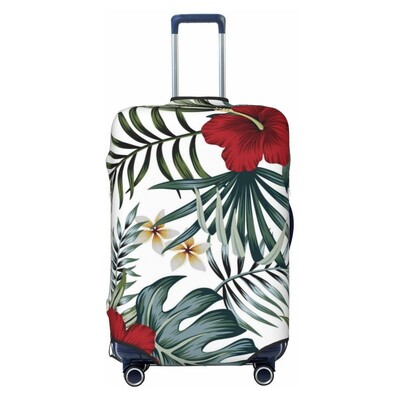 Palmu lapu zieds Biezs elastīgs bagāžas aizsargapvalks rāvējslēdzēja uzvalks somai Čemodāna pārsegi Ratiņu pārsegs ceļojumi