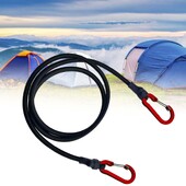 Bagāžas virves aukla Motocikla bagāžas elastīgā siksna ar āķiem Izturīgs velosipēdu bagāžnieks āra riteņbraukšanas kempingam