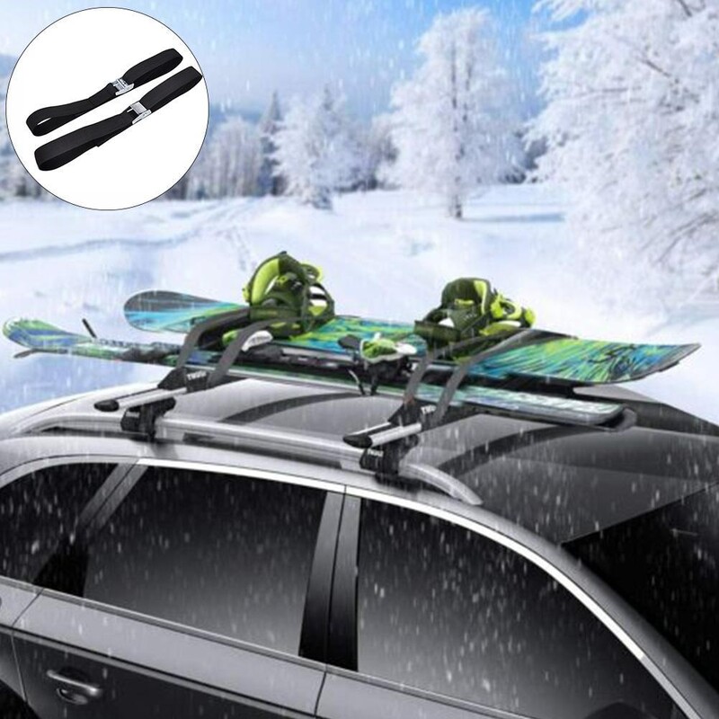 2gab 40cm melna sprādzes piesienamā josta Auto bagāžas somas kravas siksnas automašīnu motociklam metāla sprādzes vilkšanas virve Spēcīga sprūdrata josta