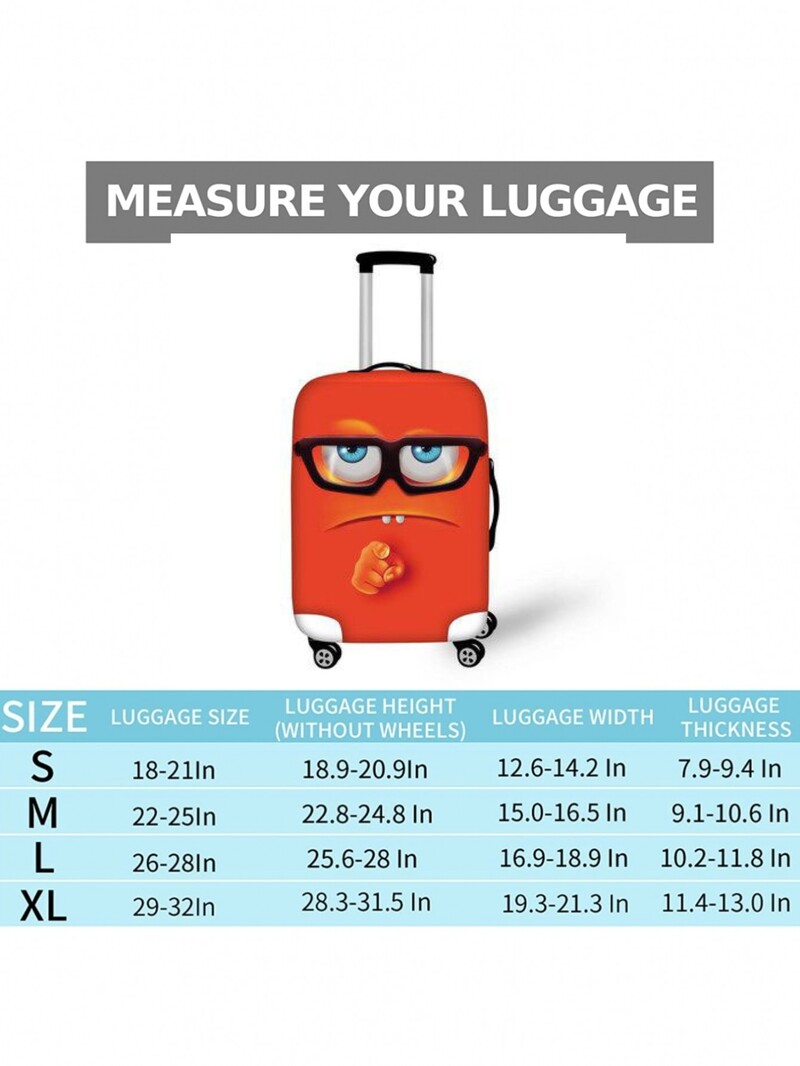 Husă pentru bagaje Protector pentru valiză din material extensibil Husă pentru praf pentru bagaje, potrivită pentru valiză de 18-30 inci, organizare de călătorie