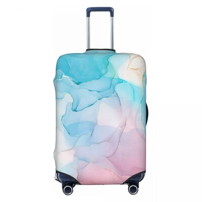 Personalizat de lux violet textura abstractă marmură model husă pentru bagaje drăguț valiză protectoare acoperă costum pentru 18-32 inch