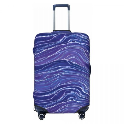 Japāņu viļņu čemodāna vāks Gold Seigaiha biznesa brīvdienām noderīgs bagāžas piederumu aizsargs