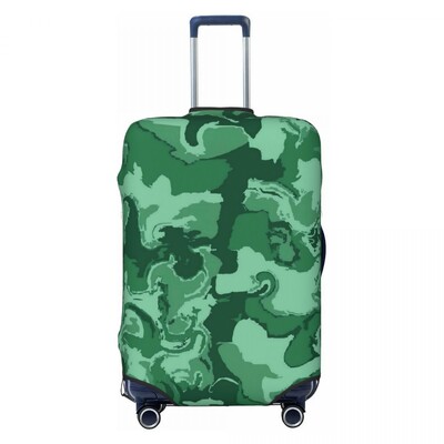 Japāņu viļņu čemodāna vāks Gold Seigaiha biznesa brīvdienām noderīgs bagāžas piederumu aizsargs