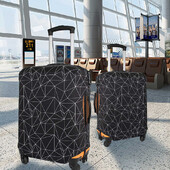 Capac cutie elastică neagră îngroșată Capac pentru bagaje rezistent la praf Capac de protecție pentru bagaje Capac de protecție pentru cutia de tijă Capac pentru bagaje