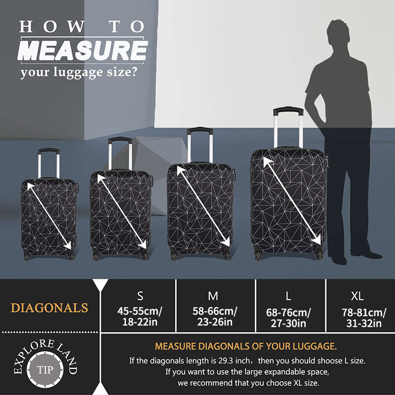 Capac cutie elastică neagră îngroșată Capac pentru bagaje rezistent la praf Capac de protecție pentru bagaje Capac de protecție pentru cutia de tijă Capac pentru bagaje