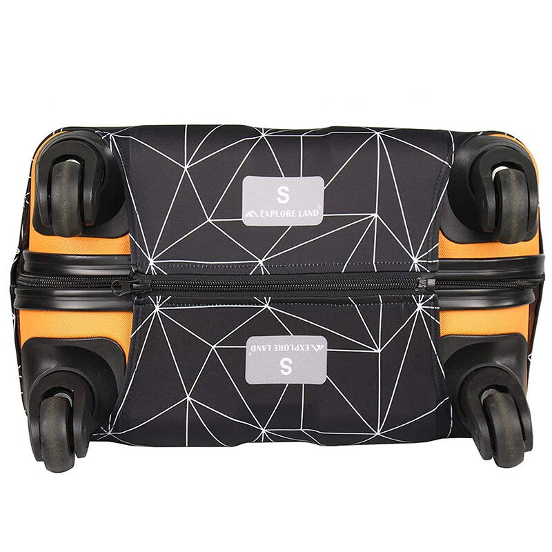 Capac cutie elastică neagră îngroșată Capac pentru bagaje rezistent la praf Capac de protecție pentru bagaje Capac de protecție pentru cutia de tijă Capac pentru bagaje