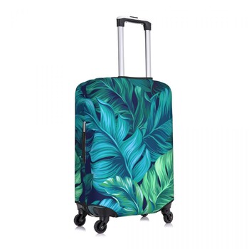 Hot Sale-- Tropical Leaves Εκτυπώσεις κάλυμμα βαλίτσας Πρακτική επαγγελματική προστασία θήκη αποσκευών Holiday