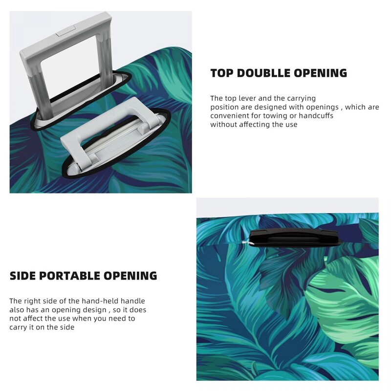 Vruća rasprodaja - navlaka za kovčeg s otiscima tropskog lišća, praktična poslovna zaštita, torba za prtljagu, odmor