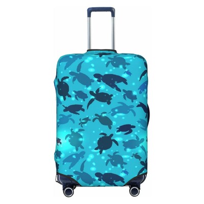 Husă pentru valiză marina tropicală broaște țestoase, înot, zbor, călătorie, cu protectie pentru bagaje
