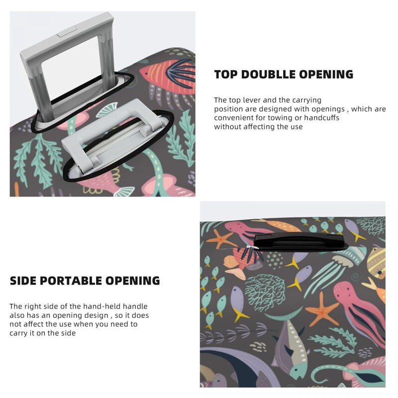 Husă pentru valiză Marine Life Model stea cu broasca țestoasă de vacanță Excursie de croazieră Practică pentru accesorii pentru bagaje Protector