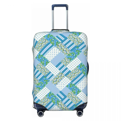 Husă pentru valiză cu buline în dungi de epocă, alb-negru, cu protecție practică pentru călătorii, pentru vacanta