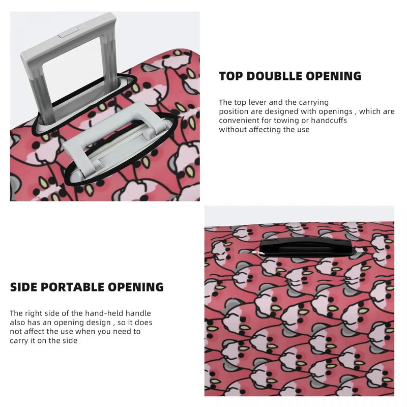 Funny Birds Of Parrot Husă Valistă Vacanță Cockatiel Fun Luggage Case Protector Croazieră Cadou de Crăciun