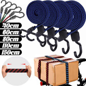 Snururi elastice elastice cu cârlig Curea elastică pentru bagaje rezistente antiderapante Coarda elastică plată pentru motociclete Biciclete Movin