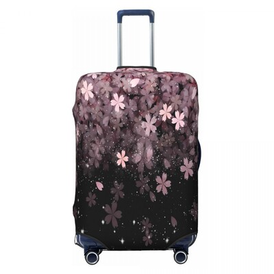 Sakura Starry Sky Husă Valisă Floare Călătorie Vacanță Elastic Protector Husă Bagaj