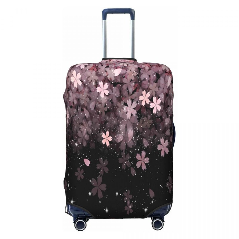 Sakura Starry Sky Husă Valisă Floare Călătorie Vacanță Elastic Protector Husă Bagaj