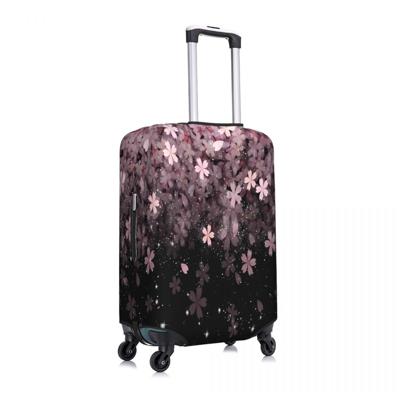 Sakura Starry Sky Husă Valisă Floare Călătorie Vacanță Elastic Protector Husă Bagaj