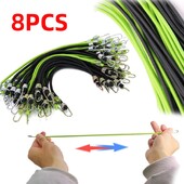 Coardă rezistentă Snururi elastice elastice Snur pentru bagaje Ciclism pentru copii Cureaua de tragere extensibilă Cârlige Articol fix InstrumentNegru verde 10 inchi