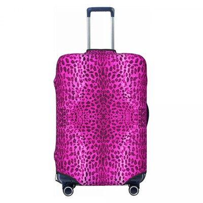 Pielāgoti tropu savvaļas dzīvnieku leoparda ādas tekstūras čemodāna pārvalki Mazgājami ceļojumu bagāžas pārsegi 18-32 collām