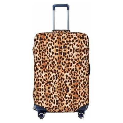 Pielāgoti tropu savvaļas dzīvnieku leoparda ādas tekstūras čemodāna pārvalki Mazgājami ceļojumu bagāžas pārsegi 18-32 collām