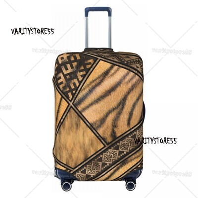 Husă personalizată pentru bagaje de călătorie cu imprimeu leopard, husă elastică pentru valiză din piele de animal, pentru 18-32 inci