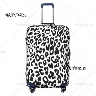 Husă personalizată pentru bagaje de călătorie cu imprimeu leopard, husă elastică pentru valiză din piele de animal, pentru 18-32 inci