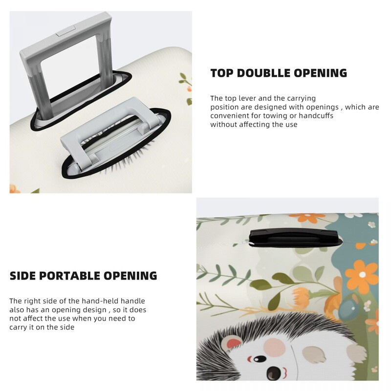 Kawaii karikatūra Ananāss Ezis Čemodāna vāks Dzīvnieki Kruīza ceļojums Brīvdienu Jautri Bagāžas Piederumu aizsardzība