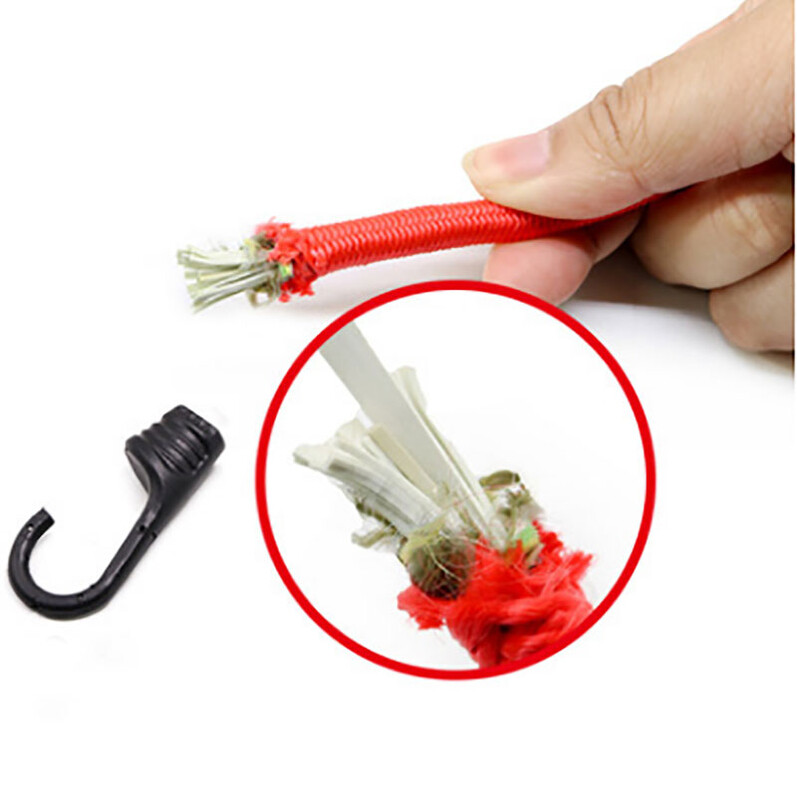 1gb elastīgas gumijas auklas bagāžas siksnas Virvju āķi stiepjas kaklasaite ārā