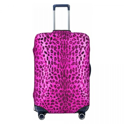 Custom Leopard And Zebra Ethnic Tribal Geometric Orliments Κάλυμμα αποσκευών ταξιδιού Ελαστικό κάλυμμα βαλίτσας από δέρμα ζώων