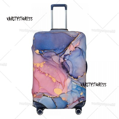 Personalizat de lux albastru abstract texturi marmură model husă protectoare pentru bagaje elastice valiză de călătorie