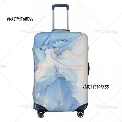 Personalizat de lux albastru abstract texturi marmură model husă protectoare pentru bagaje elastice valiză de călătorie