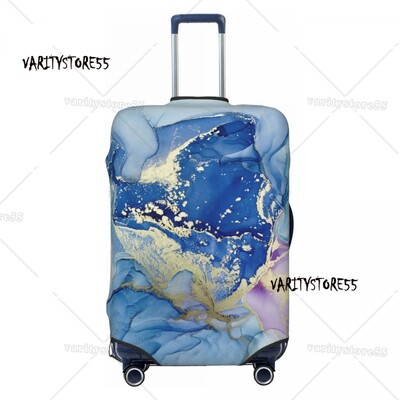 Personalizat de lux albastru abstract texturi marmură model husă protectoare pentru bagaje elastice valiză de călătorie