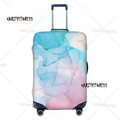 Personalizat de lux albastru abstract texturi marmură model husă protectoare pentru bagaje elastice valiză de călătorie