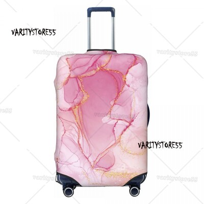 Personalizat de lux albastru abstract texturi marmură model husă protectoare pentru bagaje elastice valiză de călătorie