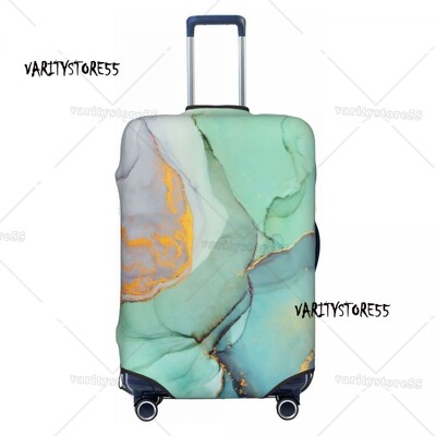Personalizat de lux albastru abstract texturi marmură model husă protectoare pentru bagaje elastice valiză de călătorie