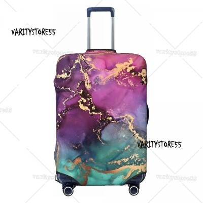 Personalizat de lux albastru abstract texturi marmură model husă protectoare pentru bagaje elastice valiză de călătorie
